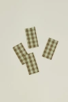 Hawkins New York Essential Gingham Dinner Napkins In Sage/olive At Urban Outfitters