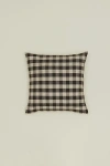 Hawkins New York Essential Gingham Pillow In Light Grey/black At Urban Outfitters