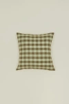 Hawkins New York Essential Gingham Pillow In Sage/olive At Urban Outfitters