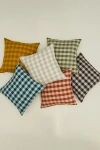 Hawkins New York Essential Gingham Pillow In Sky/peacock At Urban Outfitters
