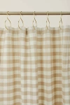 Hawkins New York Essential Gingham Shower Curtain In Ivory/flax At Urban Outfitters