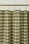 Hawkins New York Essential Gingham Shower Curtain In Sage/olive At Urban Outfitters