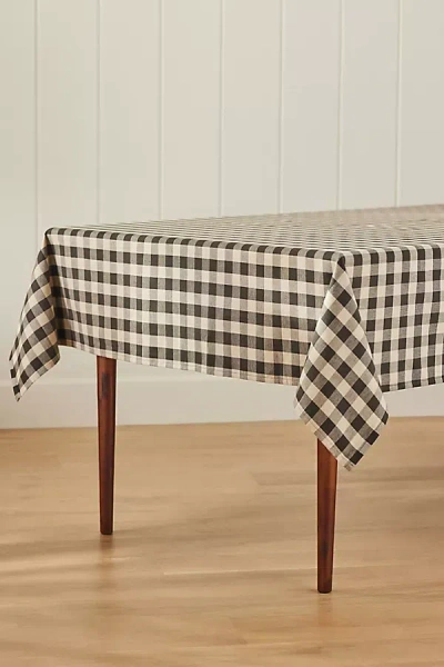 Hawkins New York Essential Gingham Tablecloth In Brown