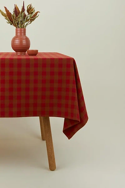 Hawkins New York Essential Gingham Tablecloth In Red/terracotta At Urban Outfitters