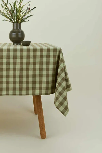 Hawkins New York Essential Gingham Tablecloth In Sage/olive At Urban Outfitters