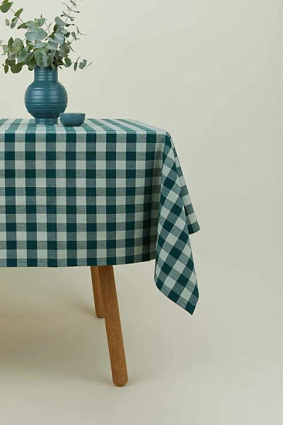 Hawkins New York Essential Gingham Tablecloth In Sky/peacock At Urban Outfitters