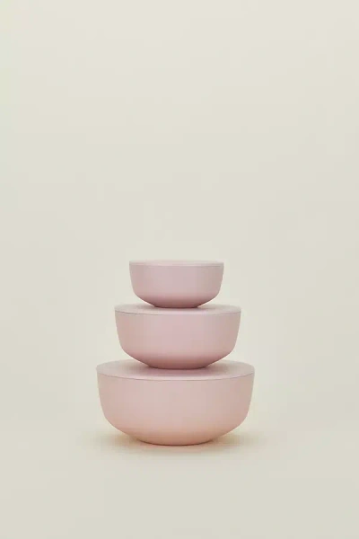 Hawkins New York Essential Lidded Bowl - Set Of 3 In Pink