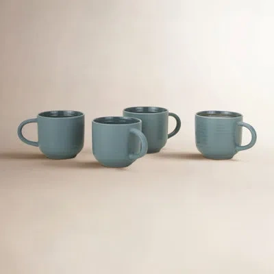 Hawkins New York Essential Stoneware Coffee Mug In Peacock