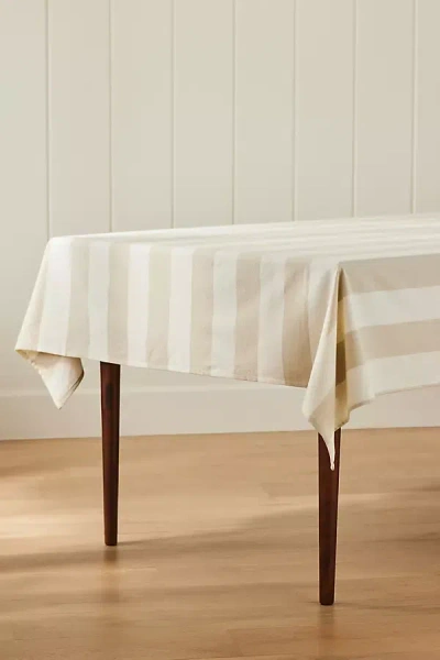Hawkins New York Essential Striped Tablecloth In Neutral