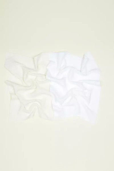 Hawkins New York Essential Waffle Dish Towels In White