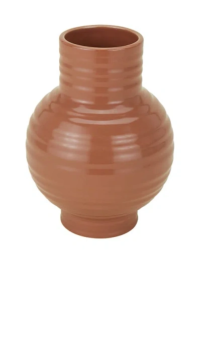 Hawkins New York Large Essential Ceramic Vase In Terracotta