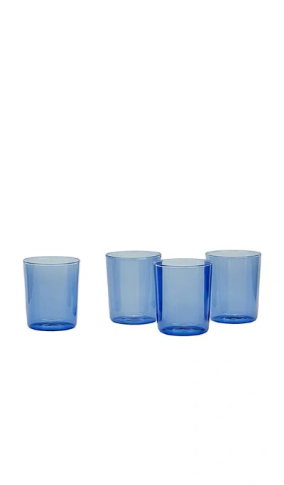 Hawkins New York Medium Essential Glassware Set Of 4 In Blue
