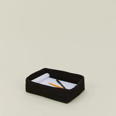Hawkins New York Seagrass Basket - Letter Tray In Black