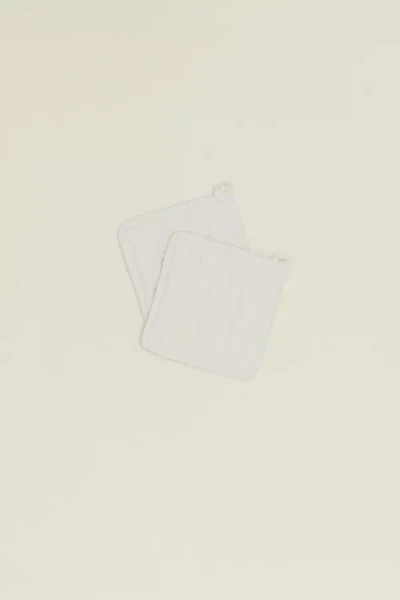 Hawkins New York Simple Linen Potholders In White