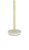 Hawkins New York Simple Marble + Brass Paper Towel Holder In N,a