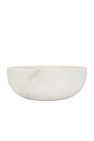 Hawkins New York Simple Marble Large Bowl In White