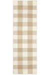Hawkins New York Simple Plaid Runner In Flax & Ivory