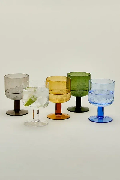 Hawkins New York Simple Seeded Glassware Set In Amber At Urban Outfitters
