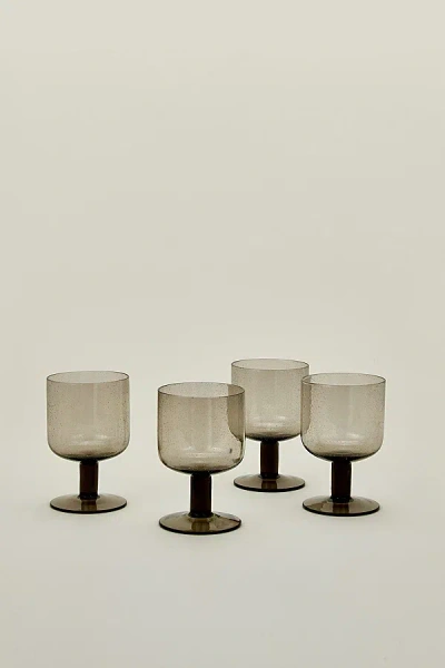 Hawkins New York Simple Seeded Glassware Set In Smoke At Urban Outfitters