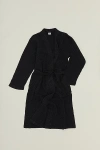 Hawkins New York Simple Waffle Robe In Black At Urban Outfitters In Black