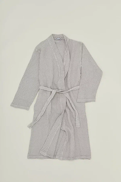 Hawkins New York Simple Waffle Bathrobes In Light Grey