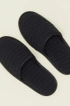 Hawkins New York Simple Waffle Slippers In Black