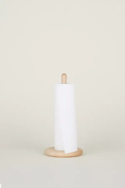 Hawkins New York Simple Wood Paper Towel Holder In White