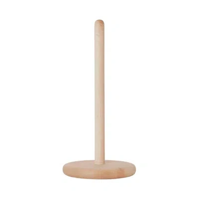 Hawkins New York Simple Wood Solid Wood Freestanding Paper Towel Holder In Gold;maple