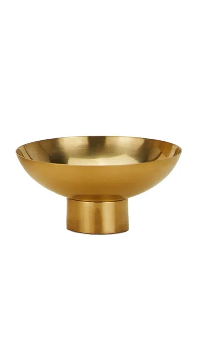 Hawkins New York Small Essential Footed Bowl In Gold