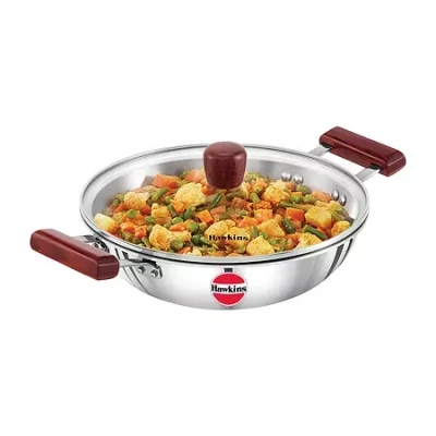 Hawkins Stainless Steel Tr-ply 10" Frying Pan In Silver