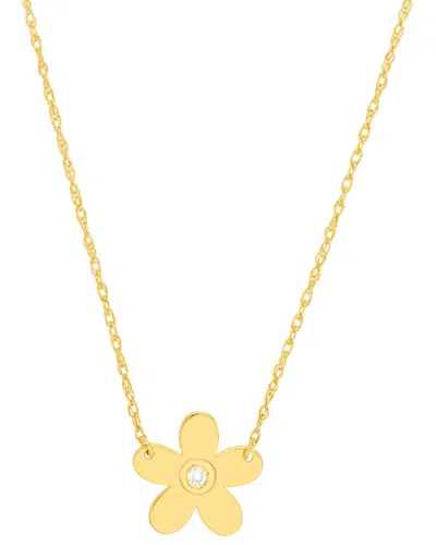 Hawley St 14k 0.01 Ct. Tw. Diamond Nature Necklace