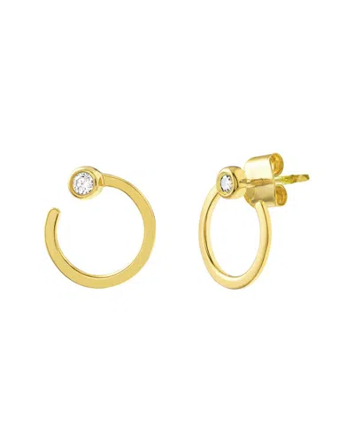 Hawley St 14k 0.03 Ct. Tw. Diamond Dangle Earrings In Gold