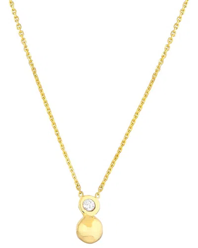 Hawley St 14k 0.03 Ct. Tw. Diamond Fancy Necklace In Gold