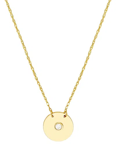 Hawley St 14k 0.03 Ct. Tw. Diamond Fashion Necklace