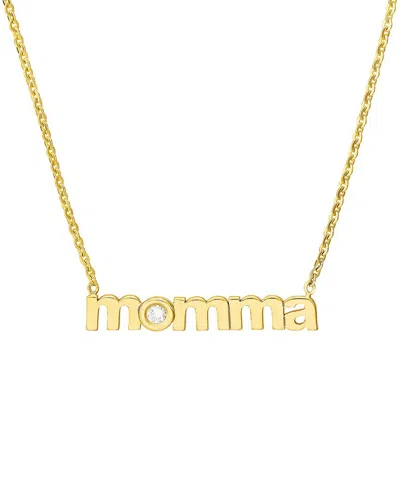 Hawley St 14k 0.03 Ct. Tw. Diamond Pendant & Chain Necklace In Gold