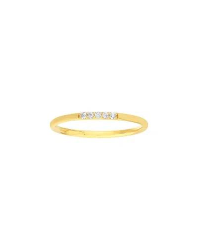 Hawley St Diamond Center Polished Band Ring In Gold