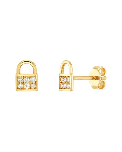 Hawley St 14k 0.09 Ct. Tw. Diamond Stud Earrings In Gold