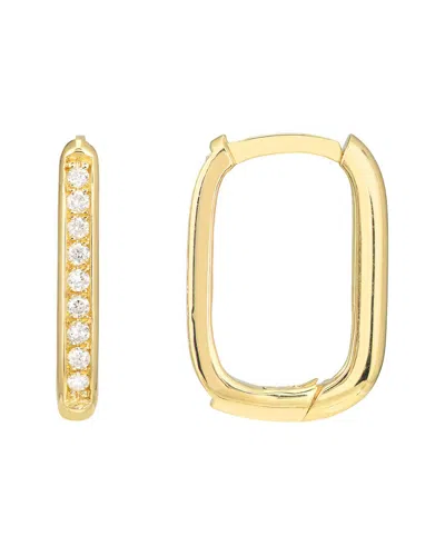 Hawley St Diamond Channel 12mm Hoop Earrings In Gold
