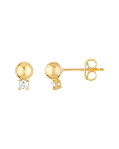Hawley St 14k 0.13 Ct. Tw. Diamond Stud Earrings In Gold