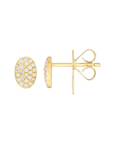 Hawley St 14k 0.19 Ct. Tw. Diamond Pave Earrings In Gold