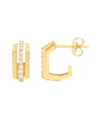 Hawley St 14k 0.26 Ct. Tw. Diamond Hoop Earrings