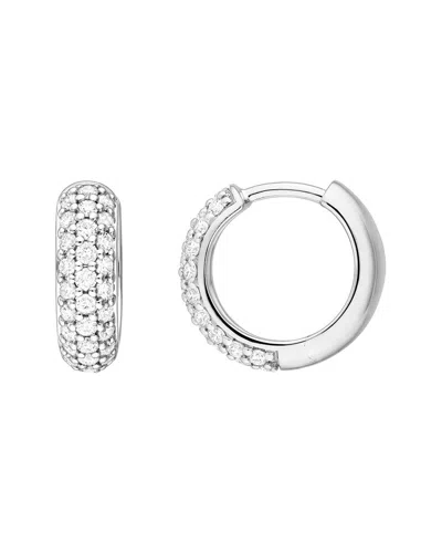 Hawley St 14k 0.48 Ct. Tw. Diamond Pave Earrings In Silver