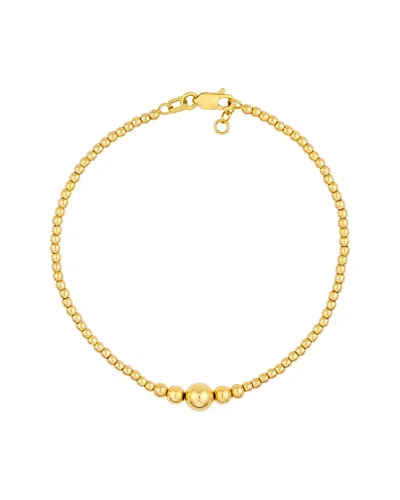 Hawley St 14k Bead Bracelet In Gold