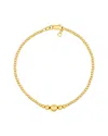 Hawley St Graduated Bead Adjustable Bracelet In Gold