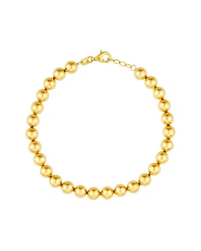 Hawley St 6mm Beaded Bracelet In Gold