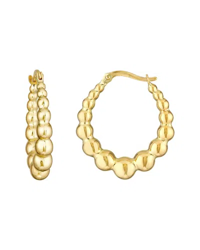 Hawley St Bead Hoop Earrings In Gold