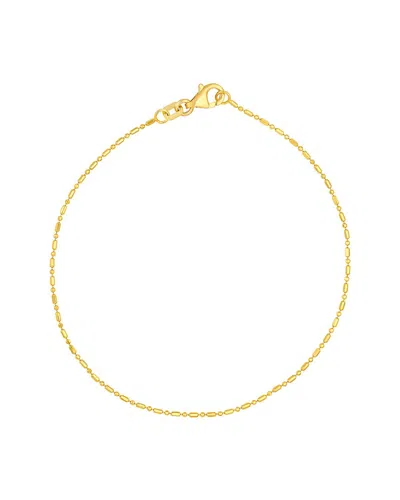 Hawley St 14k Bead N Bar Bracelet