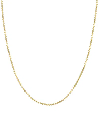Hawley St 14k Bead Necklace In White
