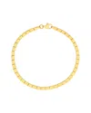Hawley St Rectangle Link Bracelet In Gold