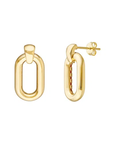 Hawley St Oval Door Knocker Hoop Earrings In Brown
